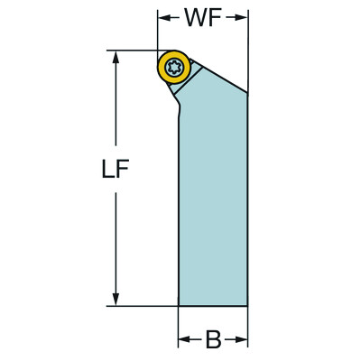 Sandvik Coromant SRSCL 2525M 12 CoroTurn 107, schachtgereedschap voor draaien