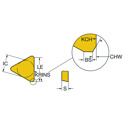 Sandvik Coromant TPKN 22 04 PD R H13A Wisselplaat voor frezen