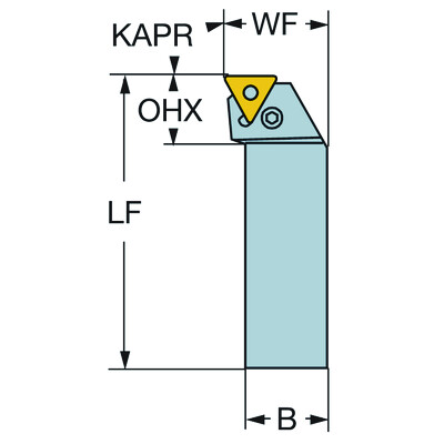 Sandvik Coromant PTFNR 3232P 27 T-Max P, schachtgereedschap voor draaien