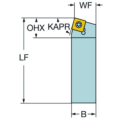 Sandvik Coromant SSBCR 1616H 09 CoroTurn 107, schachtgereedschap voor draaien