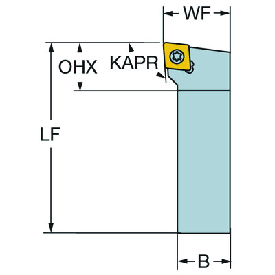 Sandvik Coromant SCLCL 1616H 09 CoroTurn 107, schachtgereedschap voor draaien
