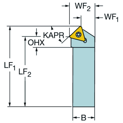 Sandvik Coromant STDCR 1010E 09 CoroTurn 107, schachtgereedschap voor draaien