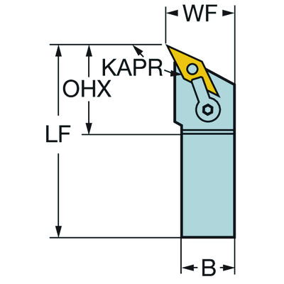 Sandvik Coromant MVTNL 12 3BT-Max P, schachtgereedschap voor draaien