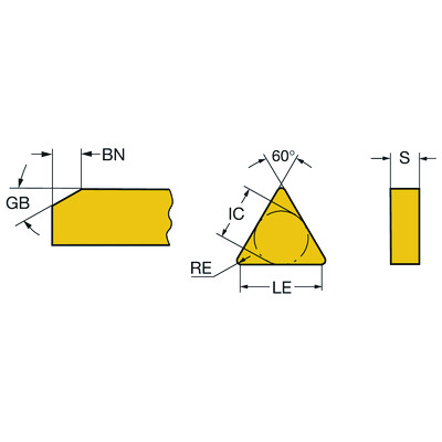 Sandvik Coromant TNGN160712T01020 650T-Max, wisselplaat voor draaien