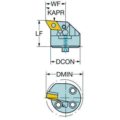 Sandvik Coromant R571.35C-604043-15T-Max P, kop voor draaien