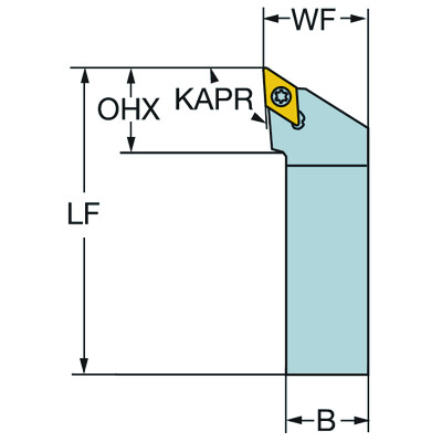 Sandvik Coromant SDJCL 12 3BCoroTurn 107, schachtgereedschap voor draaien