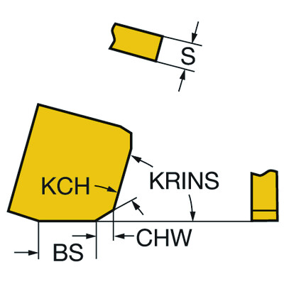 Sandvik Coromant SPEX 15 04 ED R-1 HM Wisselplaat voor frezen