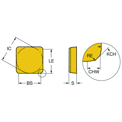 Sandvik Coromant SBEX 12 04 ZZ HM AUTO FS freeswisselplaat