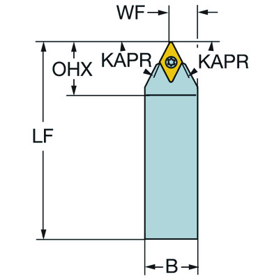 Sandvik Coromant SDNCN 1010E 07 CoroTurn 107, schachtgereedschap voor draaien