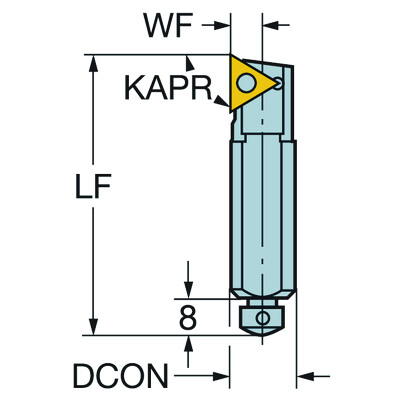Sandvik Coromant R141.0-12-11 CoroTurn 107, cassette voor draaien