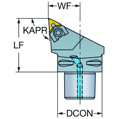 Sandvik Coromant C4-MTJNR-27050-16 T-Max P, snij-unit voor draaien