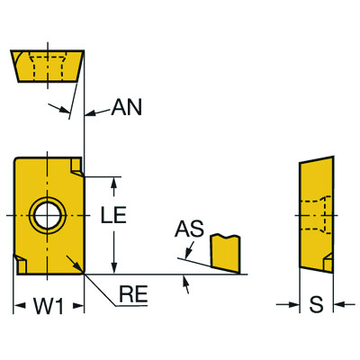 Sandvik Coromant R216.2-07 T3 235 U-Max wisselplaat voor frezen