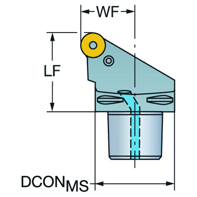 Sandvik Coromant C6-PRSCL-45065-25 T-Max P, snij-unit voor draaien