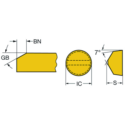Sandvik Coromant RCGX191000T20015 650 T-Max, wisselplaat voor draaien