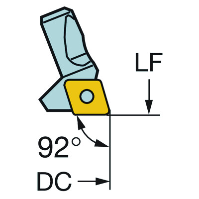 Sandvik Coromant 391.38A-2-C09A Cassette voor fijnkottergereedschappen