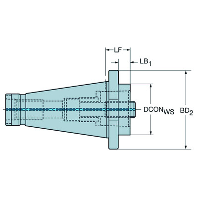 Sandvik Coromant C5-A390.00-40 030 NMTB naar Coromant Capto adapter