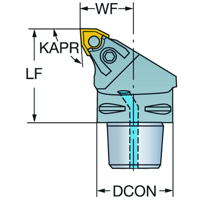 Sandvik Coromant C4-MWLNL-27050-08 T-Max P, snij-unit voor draaien