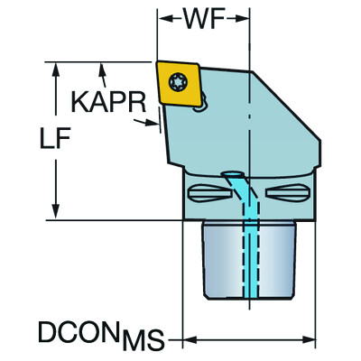 Sandvik Coromant C6-SCLCL-45065-09 CoroTurn 107, snijeenheid voor draaien