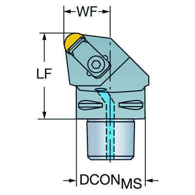Sandvik Coromant C6-CRSNL-45065-12ID T-Max, snij-unit voor draaien