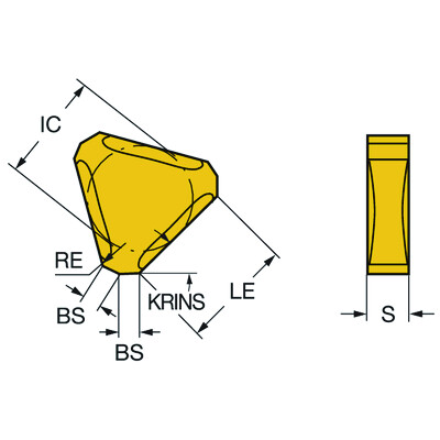 Sandvik Coromant TNEF 12 04 AN-CA 3040 AUTO freeswisselplaat voor voorberking