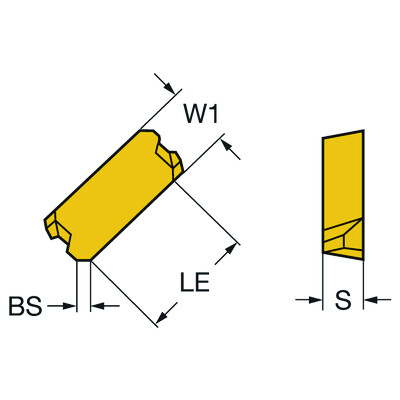 Sandvik Coromant LNCX 18 06 AZ R-11 3040 T-Max 45, wisselplaat voor frezen