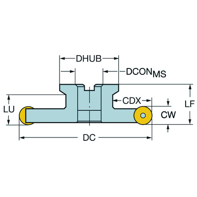 Sandvik Coromant R331.32-202Q40EMQ CoroMill 331, instelbare frees voor zij- en vlakfrezen