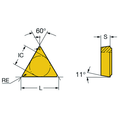 Sandvik Coromant TPMR 11 03 04-53 2025 T-Max S, wisselplaat voor draaien