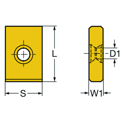 Sandvik Coromant LNE 323-04 3040 Auto T-Line freeswisselplaat