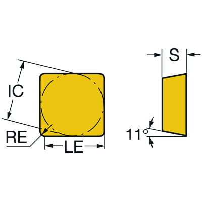 Sandvik Coromant SPUN 12 03 04 2025 T-Max, wisselplaat voor draaien