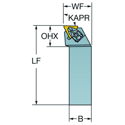 Sandvik Coromant DTFNR 2020K 16 T-Max P, schachtgereedschap voor draaien