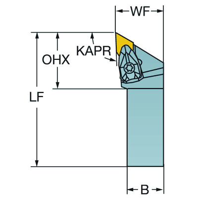 Sandvik Coromant DDJNL 3232P 15-2 T-Max, schachtgereedschap voor draaien