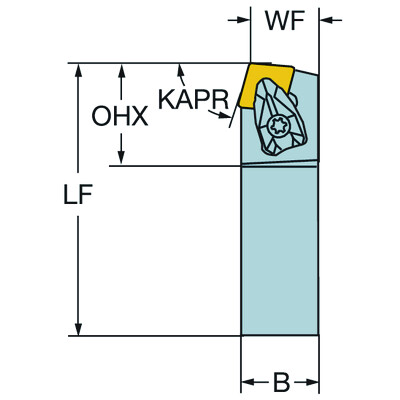 Sandvik Coromant CCBNR 3225P 12-4 T-Max, schachtgereedschap voor draaien