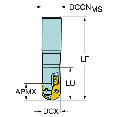 Sandvik Coromant R216-30A32-070 CoroMill 216, frees voor profielfrezen