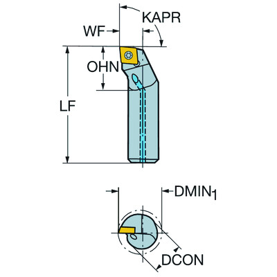 Sandvik Coromant A12M-SCLPL 06-R CoroTurn 111, boorbaar voor draaien
