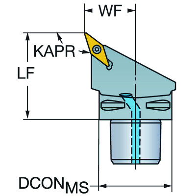 Sandvik Coromant C3-SVHBR-22040-11-B1 CoroTurn 107, snijeenheid voor draaien