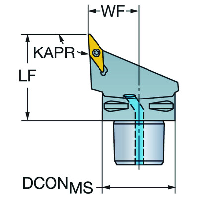 Sandvik Coromant C3-SVJBL-22040-11-B1 CoroTurn 107, snijeenheid voor draaien