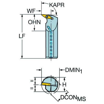 Sandvik Coromant A20S-SVUBR 11-EB1 CoroTurn 107, boorbaar voor draaien