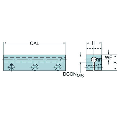 Sandvik Coromant 131-3225-B Vierkante bus met Easy-Fix positionering