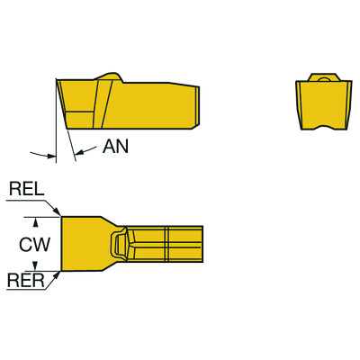 Sandvik Coromant N151.3-300-30-4G 2135 T-Max Q-Cut, wisselplaat voor groefsteken