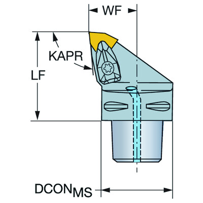Sandvik Coromant C5-DWLNL-35060-06 T-Max P, snij-unit voor draaien