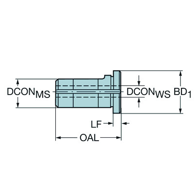 Sandvik Coromant 132P-241241-B Cilindrisch bus met Easy-Fix positionering