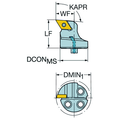 Sandvik Coromant 570-SDUPL-25-11 CoroTurn 111, kop voor draaien