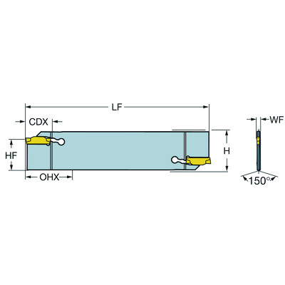 Sandvik Coromant N123D15-25A2 CoroCut 1-2, afsteekblad