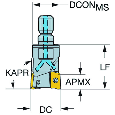 Sandvik Coromant R390-42T16-11M CoroMill 390, frees voor het vierkant schouder frezen