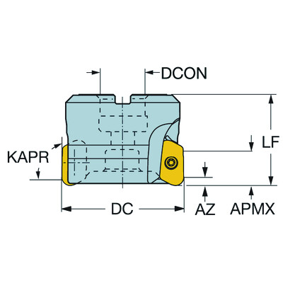 Sandvik Coromant RA790-076R25S1-22M CoroMill 790, hoekfrees