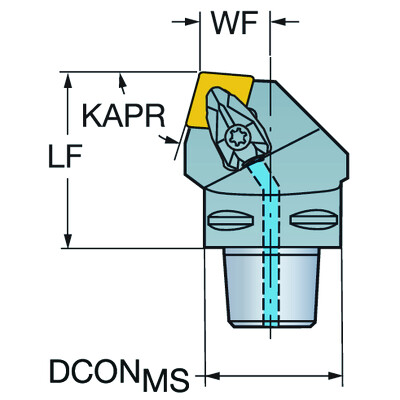 Sandvik Coromant C8-DCRNL-55080-19 T-Max P, snij-unit voor draaien
