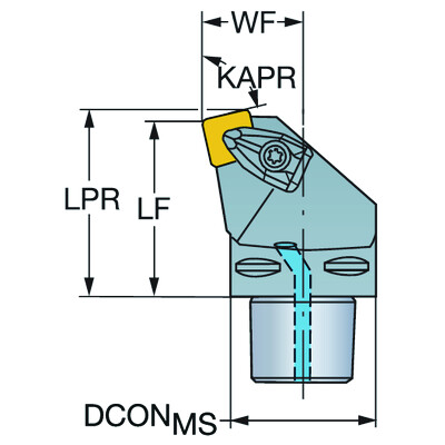 Sandvik Coromant C6-DSKNR-45065-15 T-Max P, snij-unit voor draaien