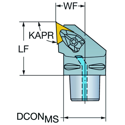 Sandvik Coromant C6-DTJNR-45065-16 T-Max P, snij-unit voor draaien