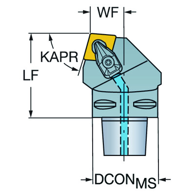 Sandvik Coromant C4-CCRNL-22050-12-4 T-Max, snij-unit voor draaien