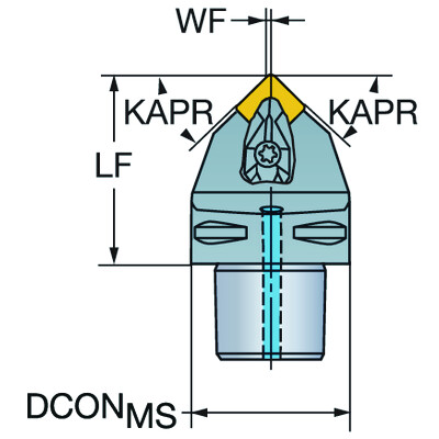 Sandvik Coromant C5-DSDNN-00060-12-2 T-Max snijunit voor draaien